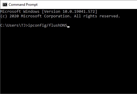 screen command prompt