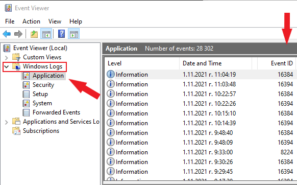 windows logs