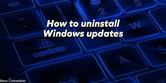 uninstall updates