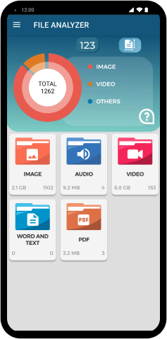 screen of file analyzer module